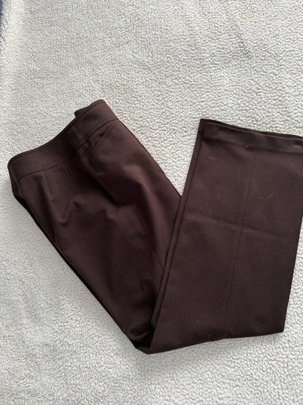 APT. 9 Women’s Stretch Dress Pants Trousers Wide Straight Leg Brown Size 6